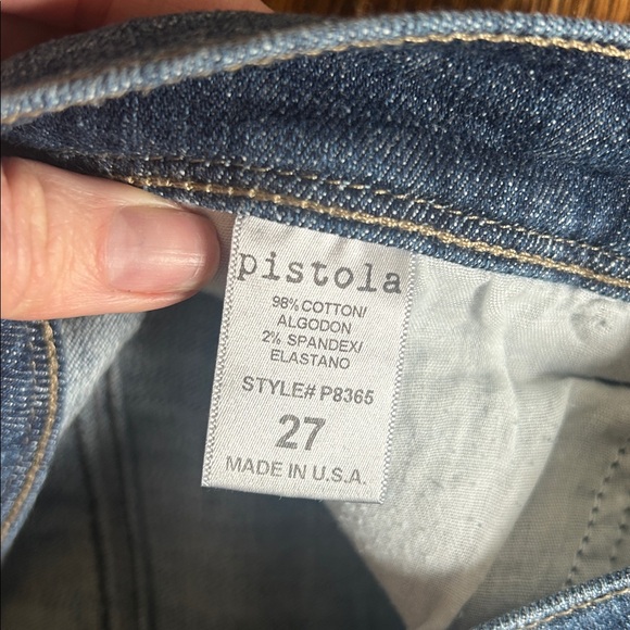 Pistola Tallis High Rise Cropped Fringed Frayed Hem Size 27 - Picture 5 of 8